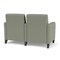 Lesro Siena Lounge Reception 2 Seat Tandem Seating, Black, OH Eucalyptus Upholstery SN2103 - alternate 3